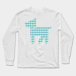 Aussie Dog Pattern Long Sleeve T-Shirt